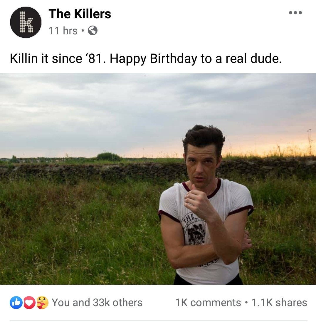 Happy birthday Brandon Flowers 