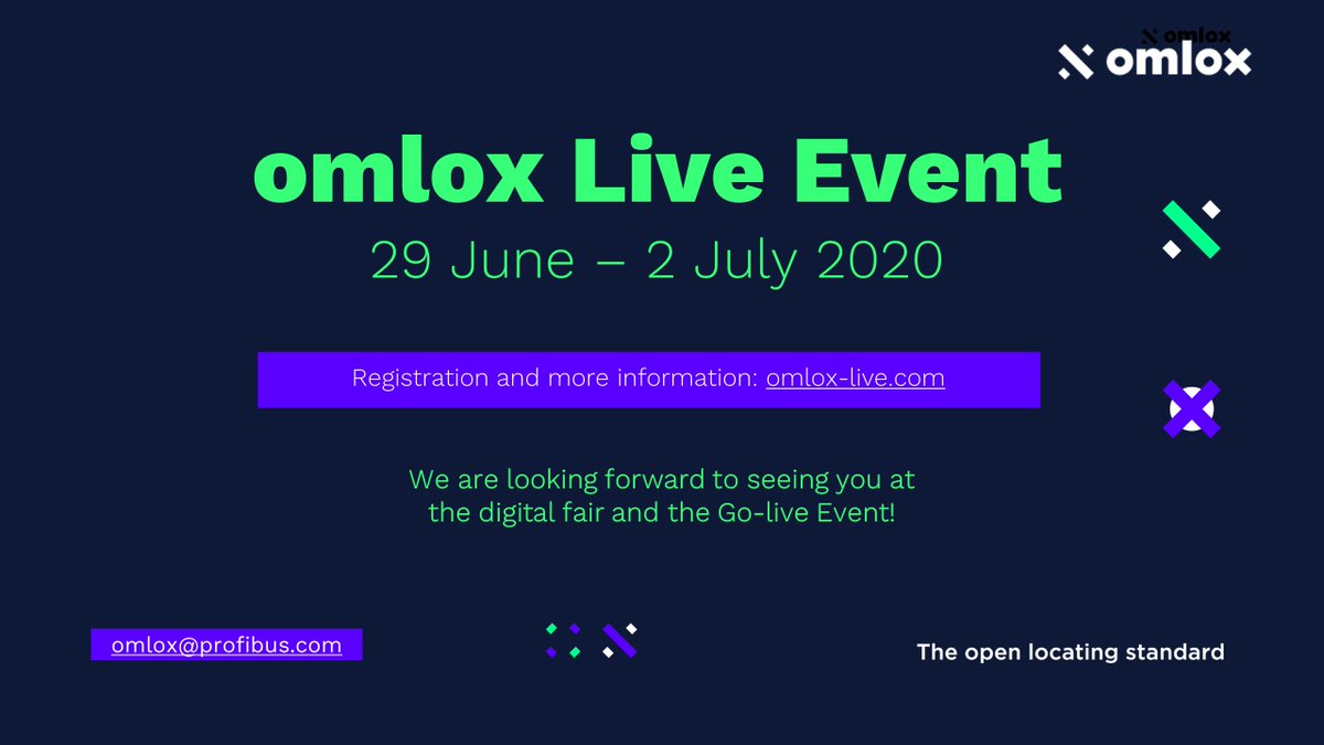 omlox first live event just one week ahead! Visit omlox-live.com for registration! We are looking forward to seeing you next week. #omlox #locatingstandard #livestream