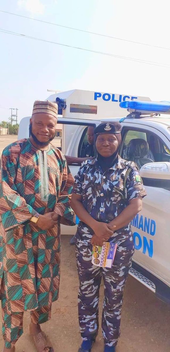 JannahMission's tweet photo. Meet the First Nigerian Police woman in Uniform with her hijab Inspector Echaria Halimat she's  newly reverted, a native of Igbo from Enugu State Nigeria. Encourage her with prayers and share with others. Let it go viral please, as to encourage others. https://t.co/LgIXCmzjGr
