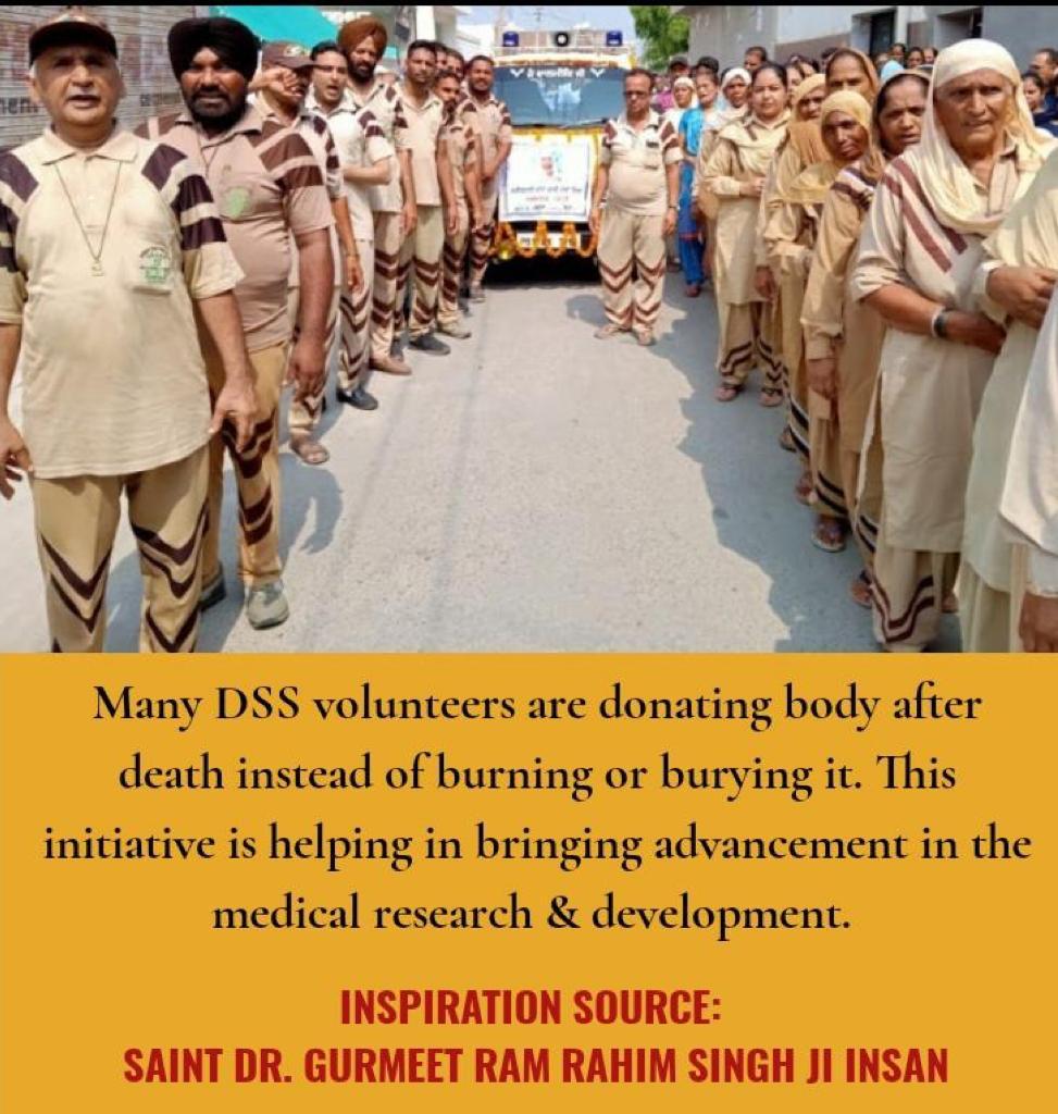 BrarKharry's tweet photo. #ServingBeyondLife
The initiative of body donation after death by @derasachasauda is removing myths associated with it. Volunteers are wholeheartedly participating in this noble cause. https://t.co/DxGS8deoQ7