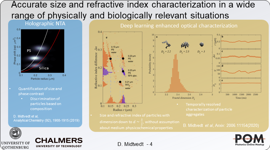 MidtvedtDaniel's tweet photo. Off-axis holography enhanced by deep learning enables high speed characterization of size and refractive index of subwavelength particles without knowing the properties of the medium https://t.co/tN0fcWybsk @PhotonicsMeetup @VolpeResearch @ChalmersPhysics #POM20ju https://t.co/6S2dnRrdCk