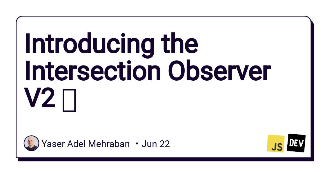 yashints's tweet photo. Published on https://t.co/VGt1e50Edr Intersection Observer V2, prevent clickjacking made easy
@ThePracticalDev
#javascript #intersectionobserver #clickjacking #browserapi
https://t.co/B1Ljhqw00p https://t.co/4OjWnMujRi