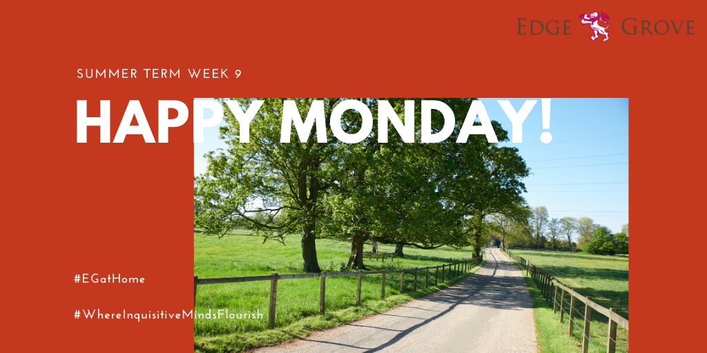 It's week 9. Just 2 weeks to go until the end of the year. It's going to be a scorcher ☀️ Let's do this! #EGatHome #WhereInquisitiveMindsFlourish