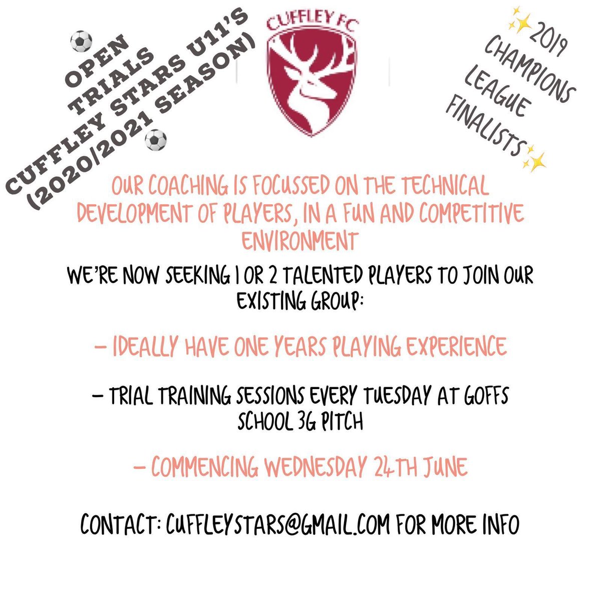 CuffleyStars's tweet image. We’re back (!) and practicing Social Distancing training. Our players are all so happy to be back with their teammates &amp;amp; enjoying getting back to football.  Time to start looking for 1 or 2 more players: @thisisiss @issgp @hertsfa @CuffleyFC @Cuffleyfc1_R please like and share 🙏
