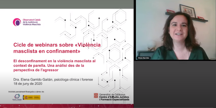 cejfe's tweet photo. 🔴 Quins són els fonaments psicològics del patró violent en els agressors? Com adapten la violència en aquesta fase de “nova normalitat”? L’Elena Garrido en parla a la 3a sessió sobre #ViolènciaMasclista en confinament.

🎞 Ja teniu disponible el vídeo:
▶ https://t.co/pOeGKGaDQP https://t.co/N1jg4HhSZ8