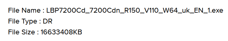 Luckily, the drivers weren't a 16Gb download... <a href="/CanonAustralia/">Canon Australia</a>, but 16Mb instead.