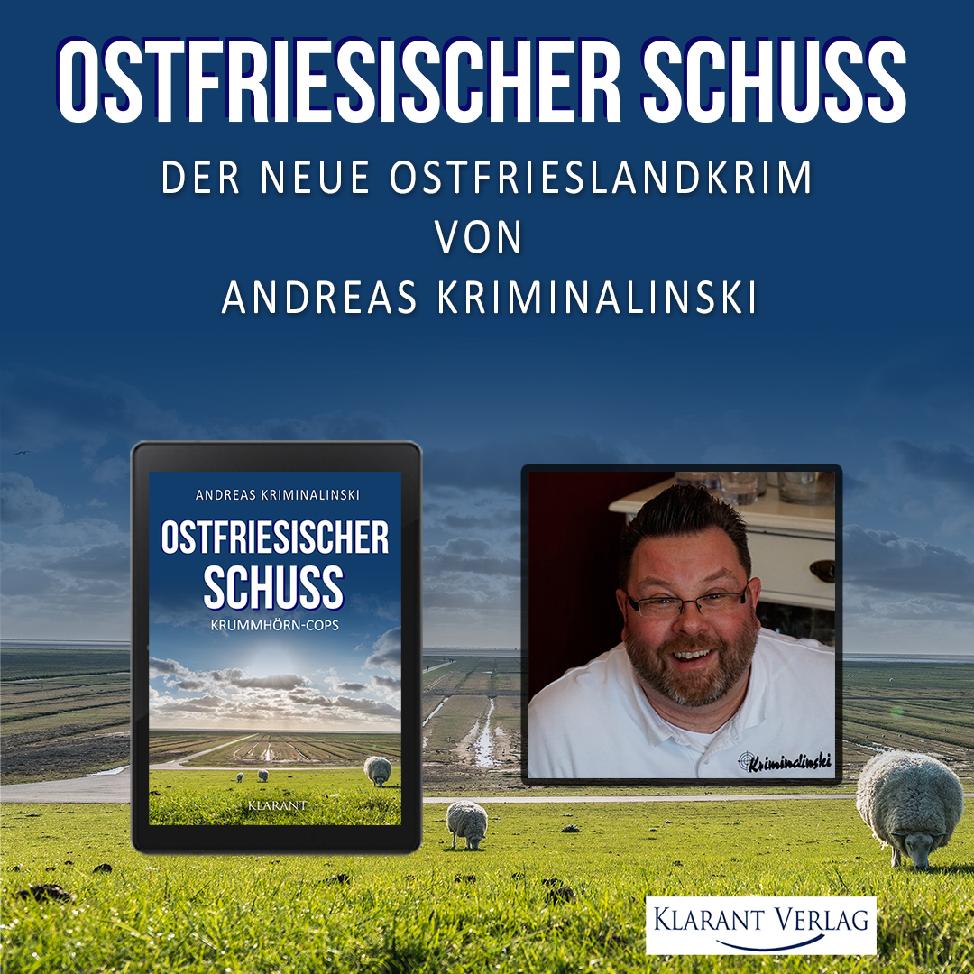 Ein packender #Kriminalfall erwartet euch in dem neuen #Ostfrieslandkrimi „Ostfriesischer Schuss“ von #AndreasKriminalinski! Der dritte Fall mit den #KrummhörnCops wird aus unterschiedlichen Perspektiven erzählt – welche ist die des #Täters?! 
amazon.de/dp/B08BG82QFS
#EBooks