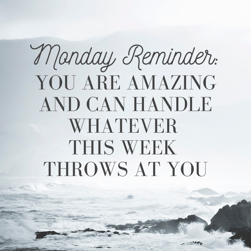 churchcroft's tweet photo. Here is your Monday morning reminder that you are amazing and can handle whatever this week throws at you.
#mondaymotivation #youareamazing #yougotthis https://t.co/sqs7gsjcOB