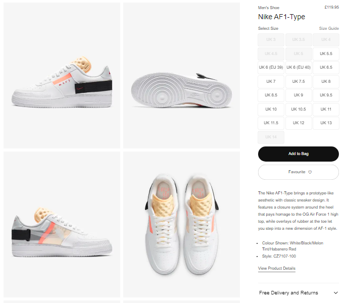 air force 1 type melon