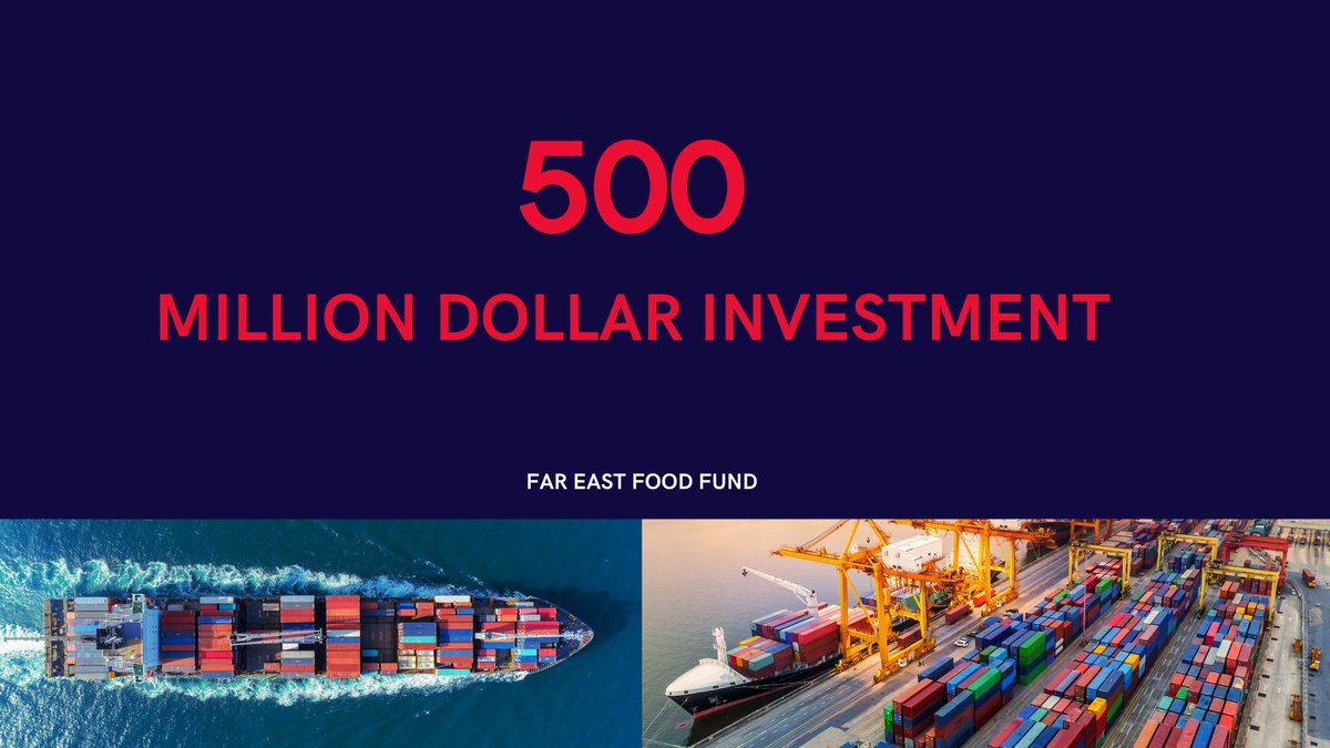 500 million dollars investment.

#food #foodsecurity #foodsystem 
#fareastfood #foodtech