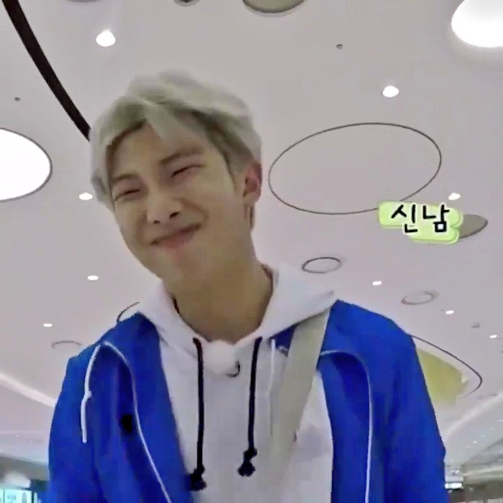 now for his nose scrunch smile
