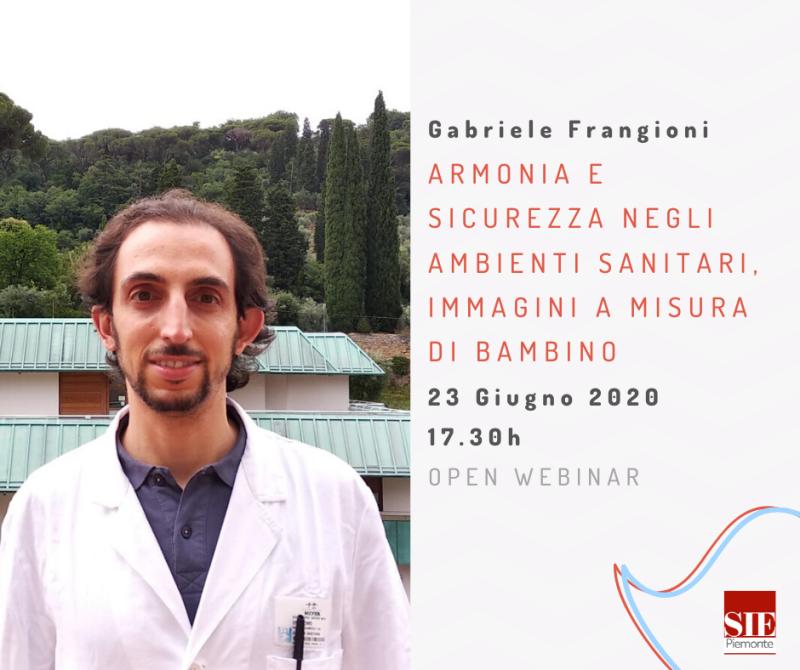 Armonia e sicurezza negli ambienti sanitari a misura di bambino. Ne parliamo con Gabriele Frangioni, Ergonomo presso l'Ospedale pediatrico Meyer di Firenze, e presidente #SIE Toscana durante il prossimo #ergowebinar, Martedì 23/6 h 17.30. 

Iscrizione: lnkd.in/dz9FAdh