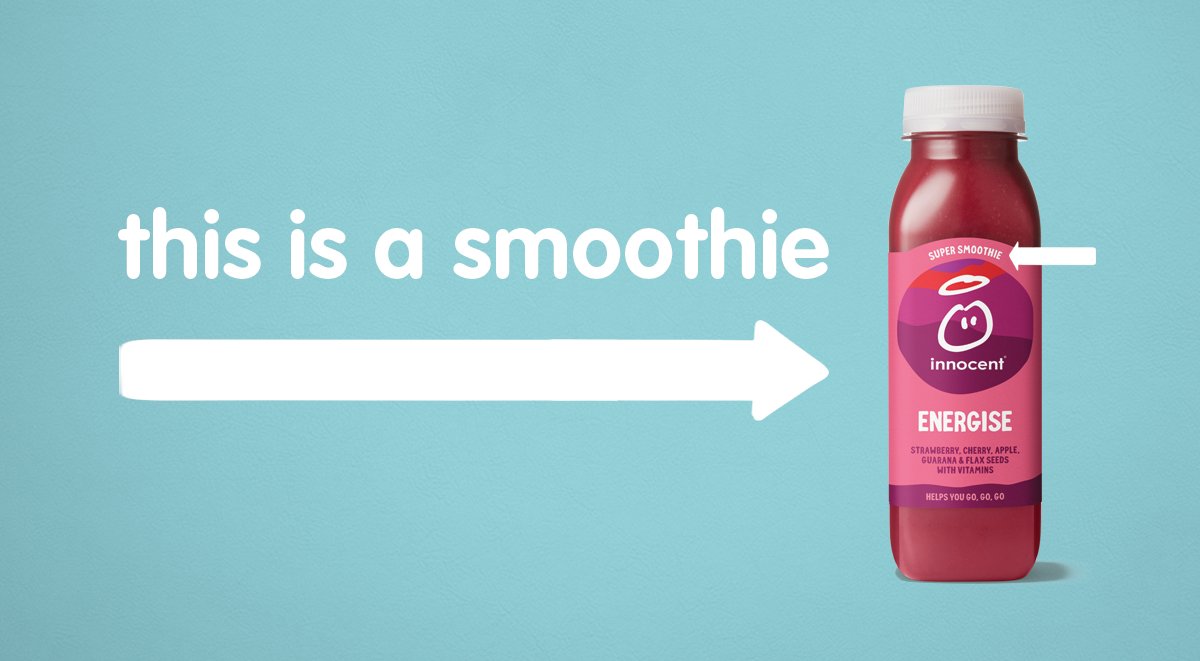 Now this? This is a smoothie. If you look very closely, it actually says so on the label.