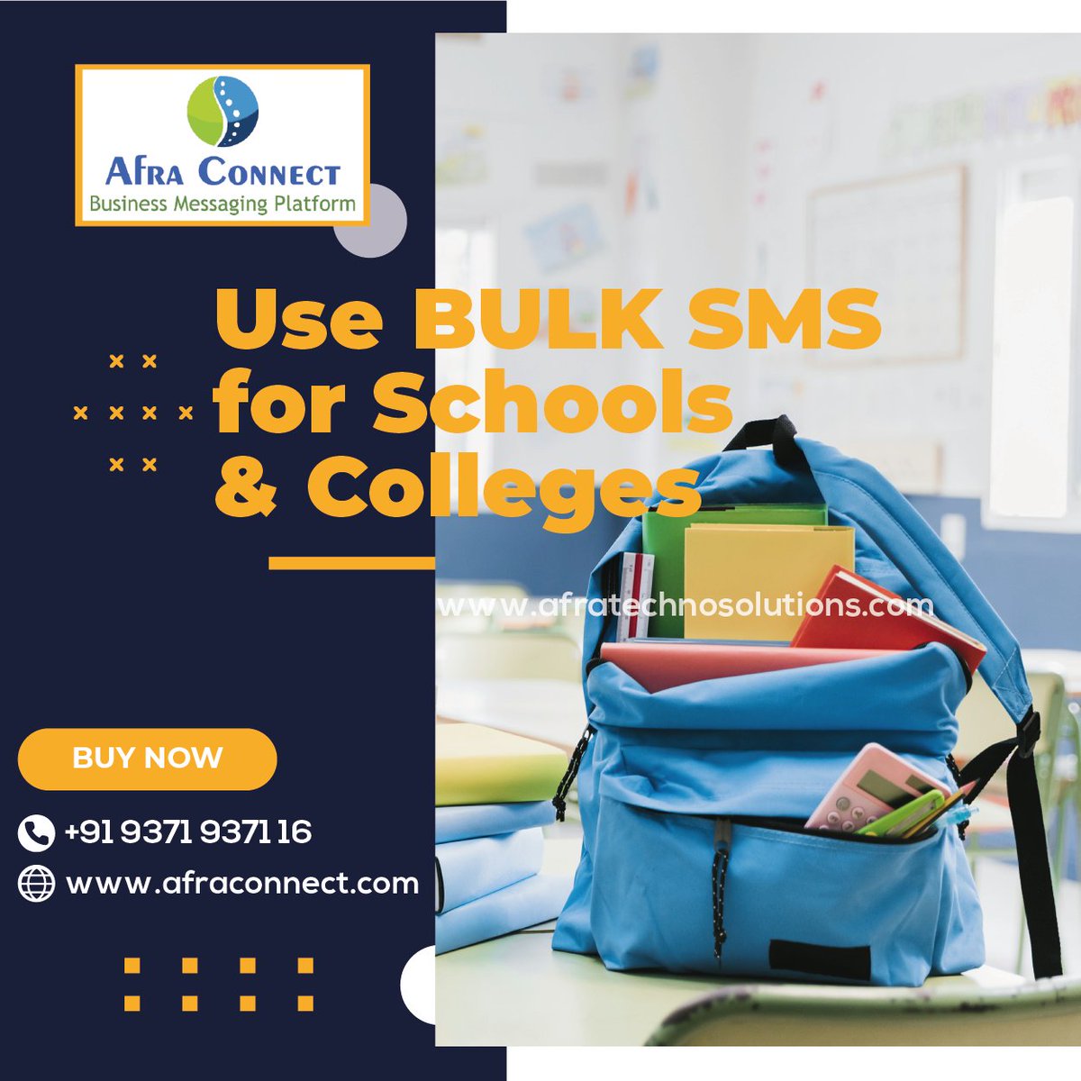 AfraConnect's tweet photo. USE BULK SMS FOR SCHOOL & COLLEGES.
If you’d like to know more visit
https://t.co/a1V5FgAiyK or https://t.co/fa7OTv7GNx
Contact :+91-9371937116 / +91-8341413093
#Bulksms #Textsms #Bulktext #TextMarketing #marketing
#Digital #DigitalMarketing #Marketing #Text #SMS #web #connect https://t.co/gIC889FMUC