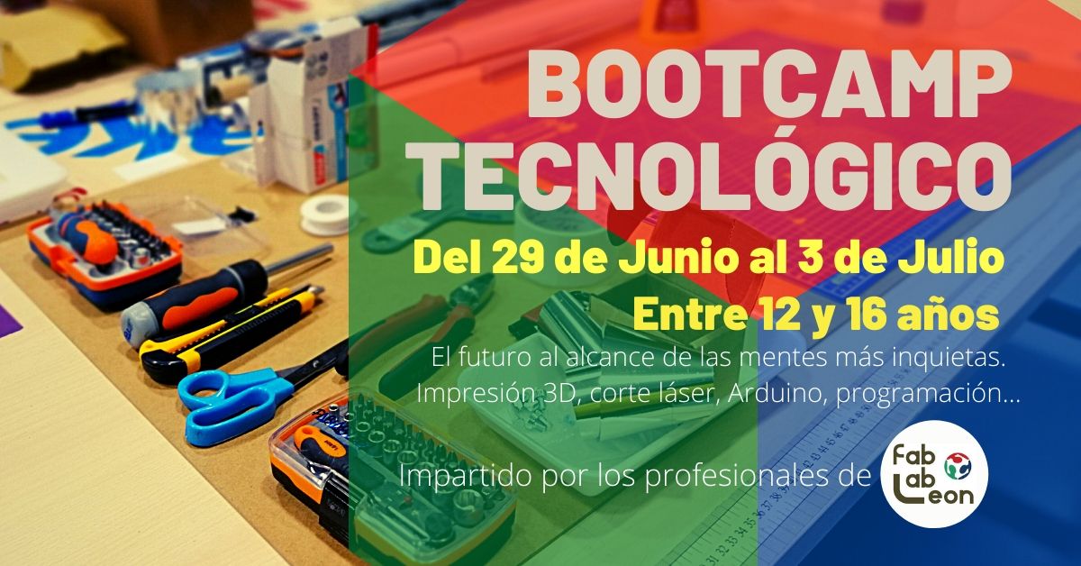 FabLabLeon's tweet image. #BuenosDias! Termina el curso en el #Instituto 🤓

Campamento de iniciación a la tecnología en @FabLabLeon
/ Bootcamp Tecnológico. /
⚠️Quedan pocas plazas

✅12 a 16 años
✅Del 29 de Jun al 3 de Jul
✅De 9 a 14h

Info y matrícula aquí 👇
fablableon.org/bootcamp-tecno…
#leonesp