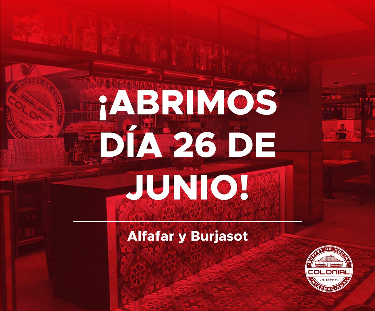 Colonial_Buffet's tweet image. ¿Ya tienes marcado el día en tu calendario?😉

#buffetValencia #reapertura