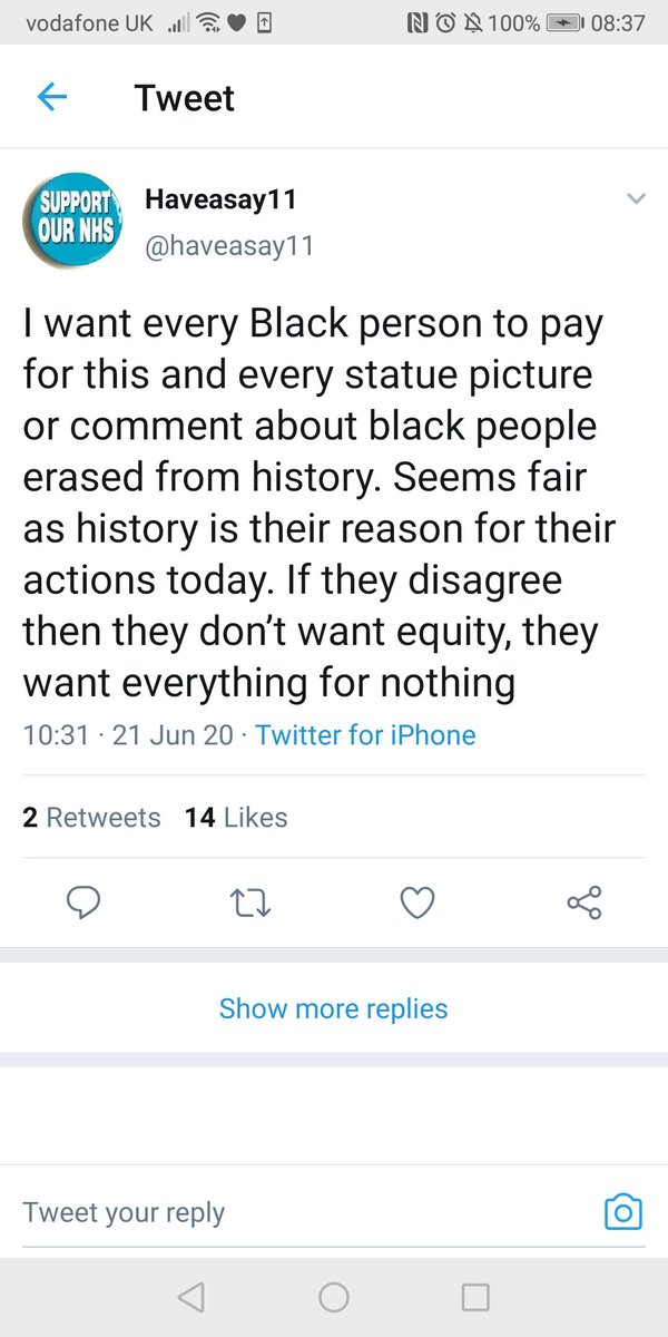 Everyday Racists *25. It's a frequent trait among racists that their timelines show strong support for the NHS and for animal rights (good, on both counts) yet are shockingly hateful towards black and brown people. This one even bemoans 'spreading hate' in his/her profile...