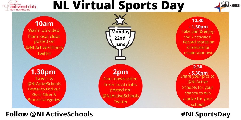 StDavidsP7's tweet photo. Good morning Primary 7! It’s your final week in Primary 7! 😢 There is a final week timetable on our Teams page with activity ideas for you to try. You could also take part in the @NLActiveSchools virtual sports day! Have a great day 😃 https://t.co/YIlAyZjBAY