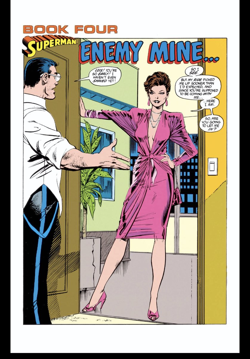 Let us pause for an appreciation of John Byrne’s fabulous fashions for Lois Lane in the 1980s. I honestly love all of this. Curious what  @bettyfelon and others think.