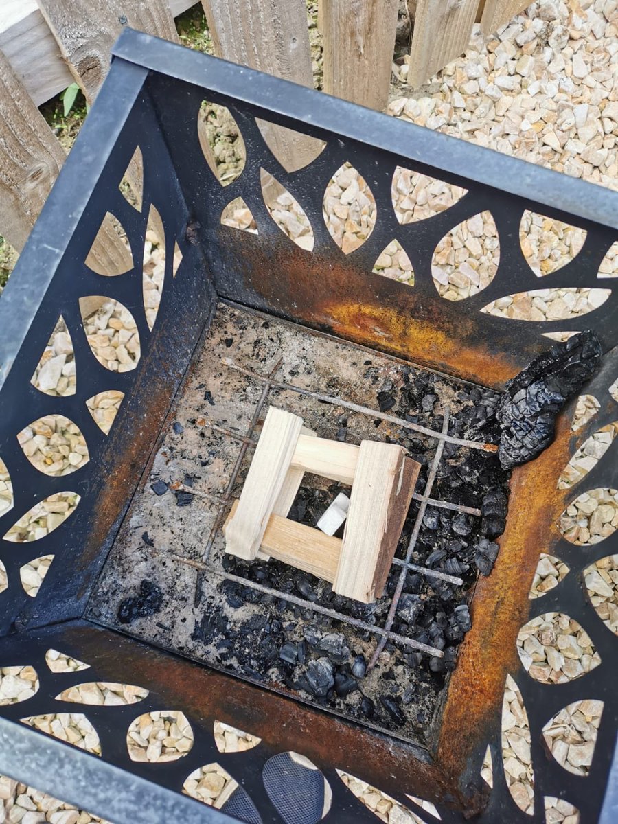 LizWright0's tweet photo. @OrmistonPrimary B has been busy making a fire for #RookieAtHome https://t.co/wNaQjsuBRM