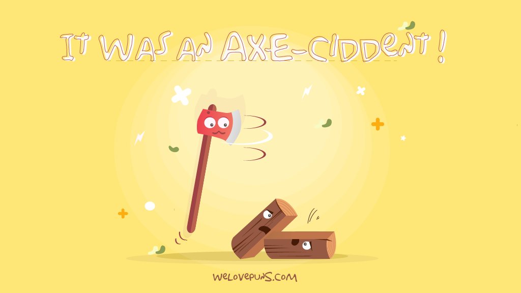Humans have been using axes for thousands of years to cut, split, and shape wood. This list of 44 best #axe #puns will help you have fun with friends and family.

welovepuns.com/best-axe-puns/