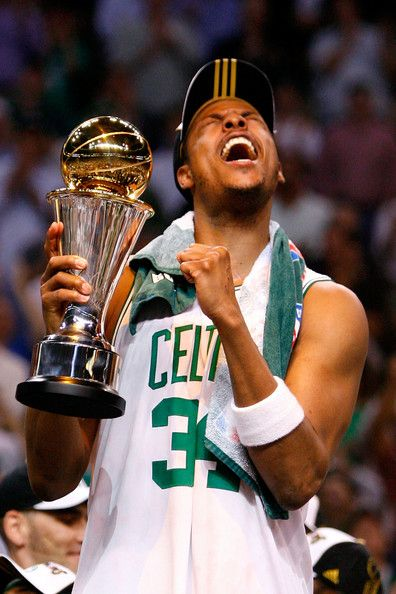 2008 Finals MVP - Paul Pierce.2008 Finals Series: 21.8pts, 4.5rbd, 6.3ast, 1.2stl, 0.3blk. 43.2 FG%, 39.3 3P%, 83 FT%.The Truth polished off his run as one of the greatest Celtics ever with his efforts in the 2008 NBA Finals.