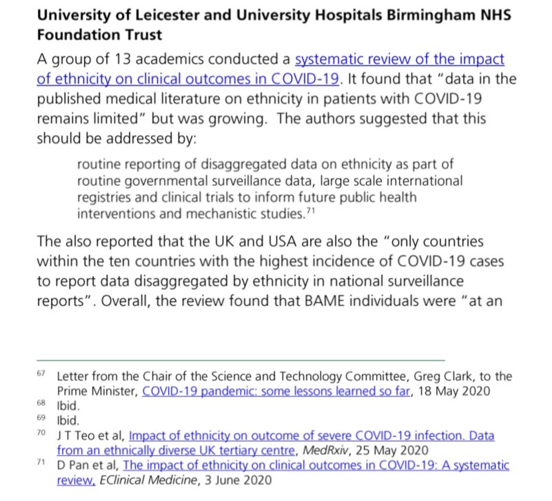 DrJMinhas's tweet image. 🗣 Superb #Research #Impact achievement for @uniofleicester cross-college #COVID #ethnicity group! Cited in today’s #houseofcommons debate briefing ✅  Proud to be one of 13 academics working in this brill group delivering this #policy informing work. @drmanpareek @kamleshkhunti