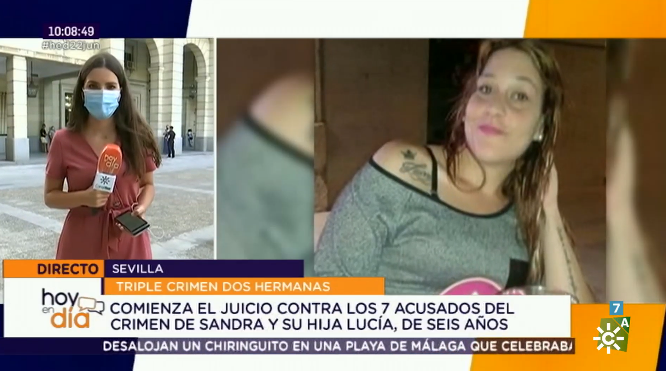 HoyEnDiaCSTV's tweet photo. #EnDirecto Comienza el juicio contra los 7 acusados del crimen de Sandra y su hija Lucía, de seis años.

Desde Sevilla nos informa @Eva_Ramos_ #Hed22jun https://t.co/z3EqGlWRDm