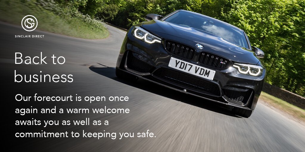 Sinclair_Direct's tweet image. We’re ready and open for business. Our forecourt &amp;amp; workshop are now fully OPEN. We look forward to being of service again. If you can, please call ahead to book your appointment before your visit to avoid any disappointment. See you soon!