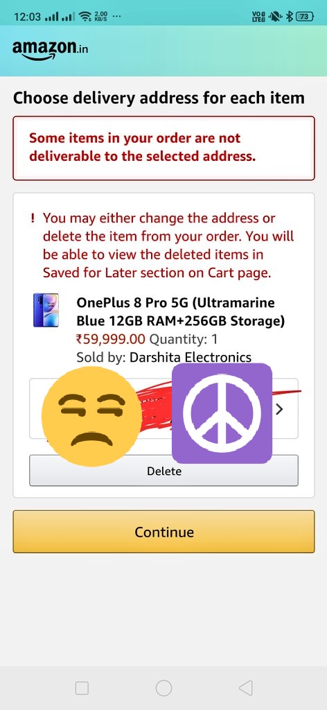 harmanbawa19's tweet photo. @OnePlus_IN @PeteLau why you sell phones when you are not able to deliver phone in the major cities of india.. #stopfooling #oneplus8series #OnePlus8Pro5G #oneplus8proScam https://t.co/OKYldE77s7