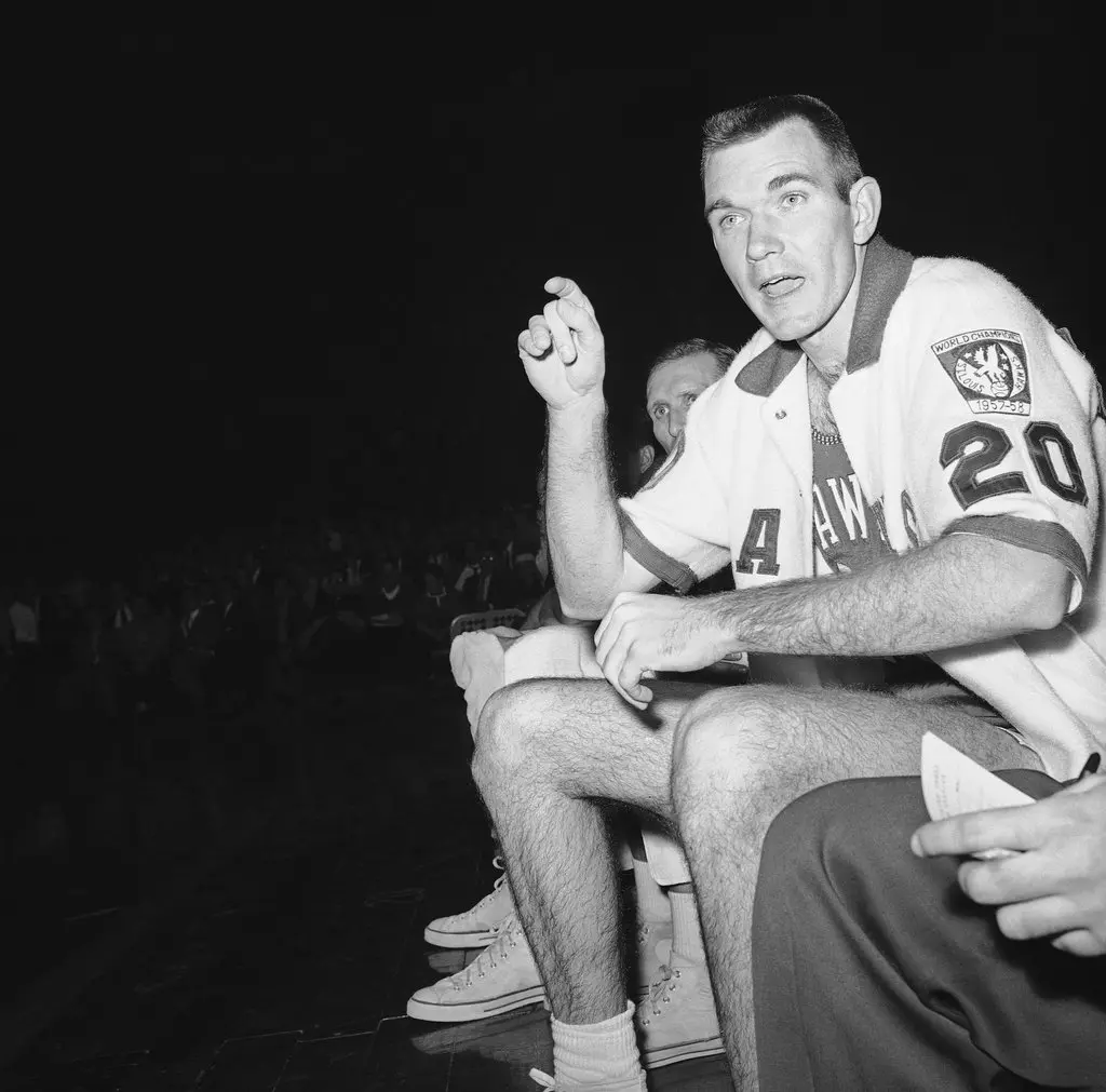 1951 All Star MVP - Ed Macauley.1951 All Star Game Stats: 20pts, 6rbd, 1ast, 58.3 FG%, 85.7 FT%.Macauley is best remembered as a key piece in the Celtics trading for Bill Russell in 1956, but carved out a Hall of Fame career as a 7 x All Star.