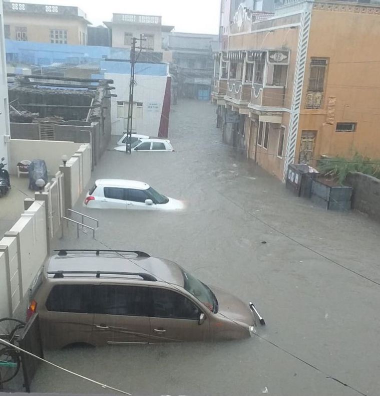 Mandvi town waterlogged after heavy rain