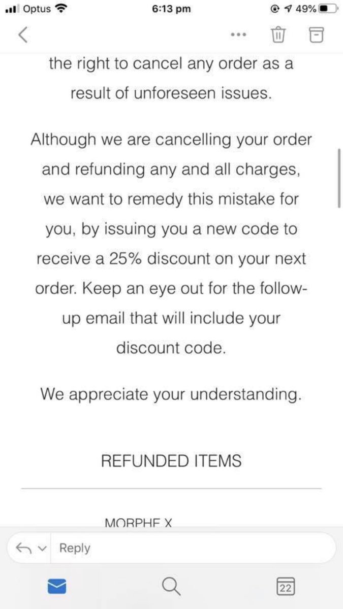 ProfConsumers's tweet photo. Can brands legally rely on their web FAQ’s section to defend technical errors?
#Morphe consumers have been left furious after the brand accidentally offered products free in online store #strashme glitch and then cancelled all orders. 1/4 #ausbiz #retail #BREAKING https://t.co/lzSvUaAUpI