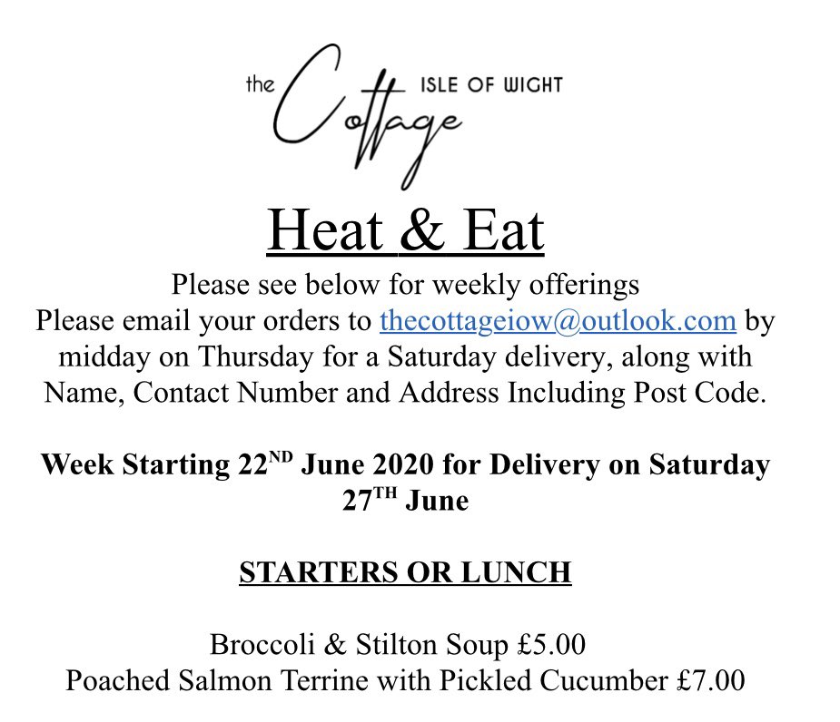 AlexKimber5's tweet photo. Here is our HEAT &amp; EAT delivery service ready for orders for delivery on Saturday 27th June https://t.co/s0Dc82oBmz