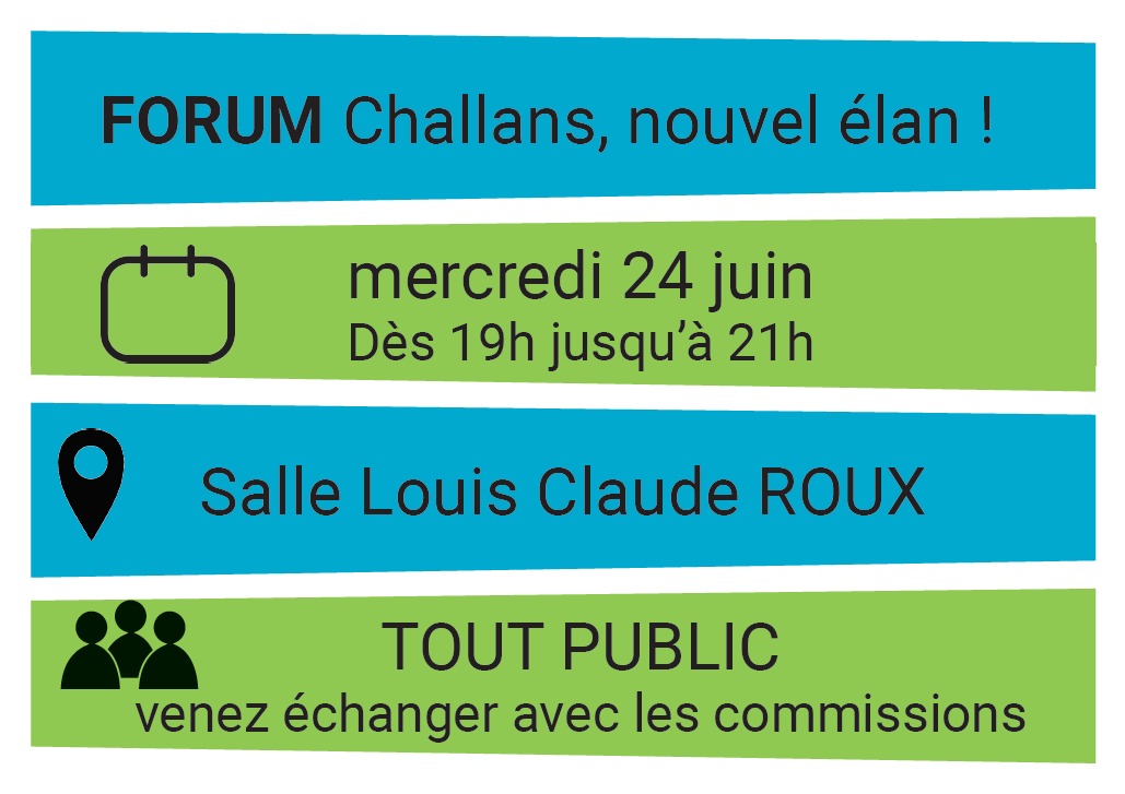 Chall_NouvElan's tweet photo. Échangez avec @PascreauR et les colistiers sur vos problématiques lors de notre forum mercredi 24/06 dès 19h jusqu'à 21h salle L.C. Roux

N'hésitez pas à nous contacter au 0681779540
Proximité pour ADN, nos colistiers sont à votre écoute!
https://t.co/9ltDtKqkRn via @ouestfrance https://t.co/BIJ5pFZBKD
