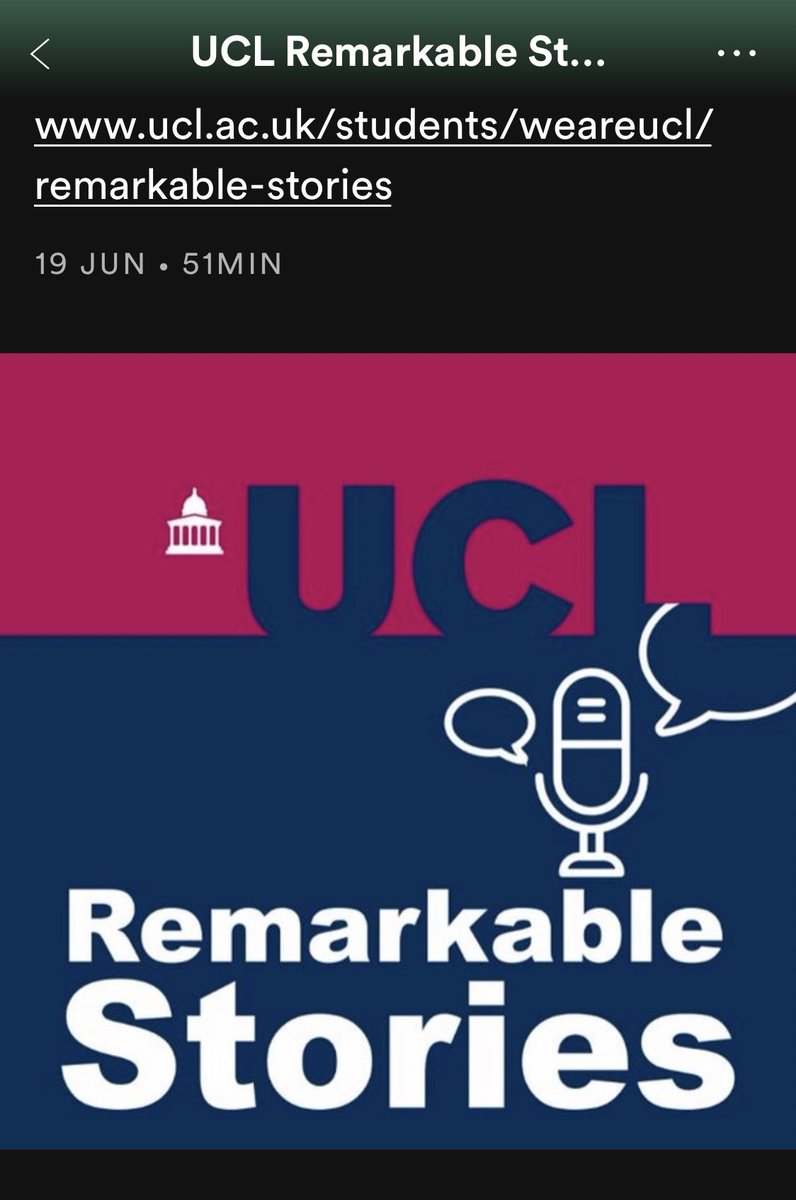 So that thing I mentioned happened today - I talked  with .@UCL’s #remarkablestories podcast. It’s about my experiences growing up & #comingout as #LGBTQ+ contains some swears and TEA. Sorry it’s quite a long one... Happy #Pride #PrideMonth #PRIDE2020 open.spotify.com/episode/0Ncxqr…
