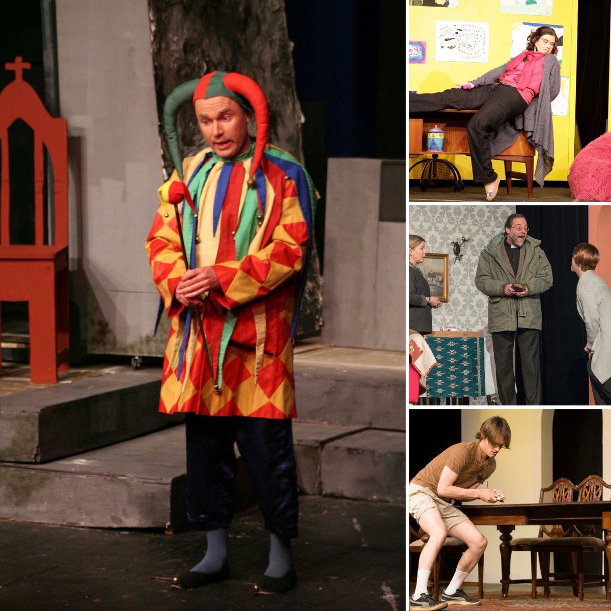 hamburgplayers's tweet photo. If your mood could use a little boosting today: we dug through our archives to find some pics from past comedy productions of ours that could turn Monday into Funday. Remember "Wyrd Sisters", "Beyond Therapy", "Life and Beth" or "The Dining Room"? https://t.co/pHdjQwSRu5 https://t.co/vbJhPO2J72
