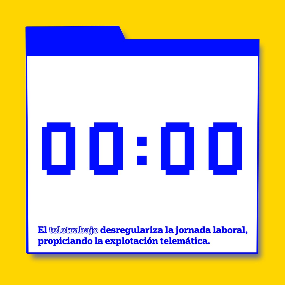 planchoque_AND's tweet photo. Los acuerdos y convenios de empresa deben garantizar horarios adecuados de teletrabajo, tal y como con el trabajo presencial. Si no ocurre, continuaremos a entera disposición de nuestra empresa, en una nueva forma de esclavitud: esclavitud telemática #TeletrabajarNoEsConciliar https://t.co/SV3Qzj7ttf