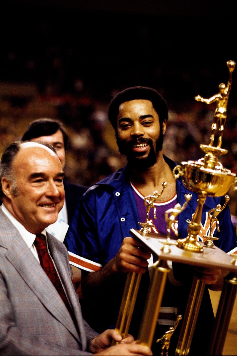 1975 All Star MVP - Walt Frazier.1975 All Star Game Stats: 30pts, 5rbd, 2ast, 4stl. 58.8 FG%, 90.9 FT%.Had it not been for Gary Payton, Frazier would be remembered as the best defensive point guard in league history. His game 7 of the 1970 Finals is legendary.
