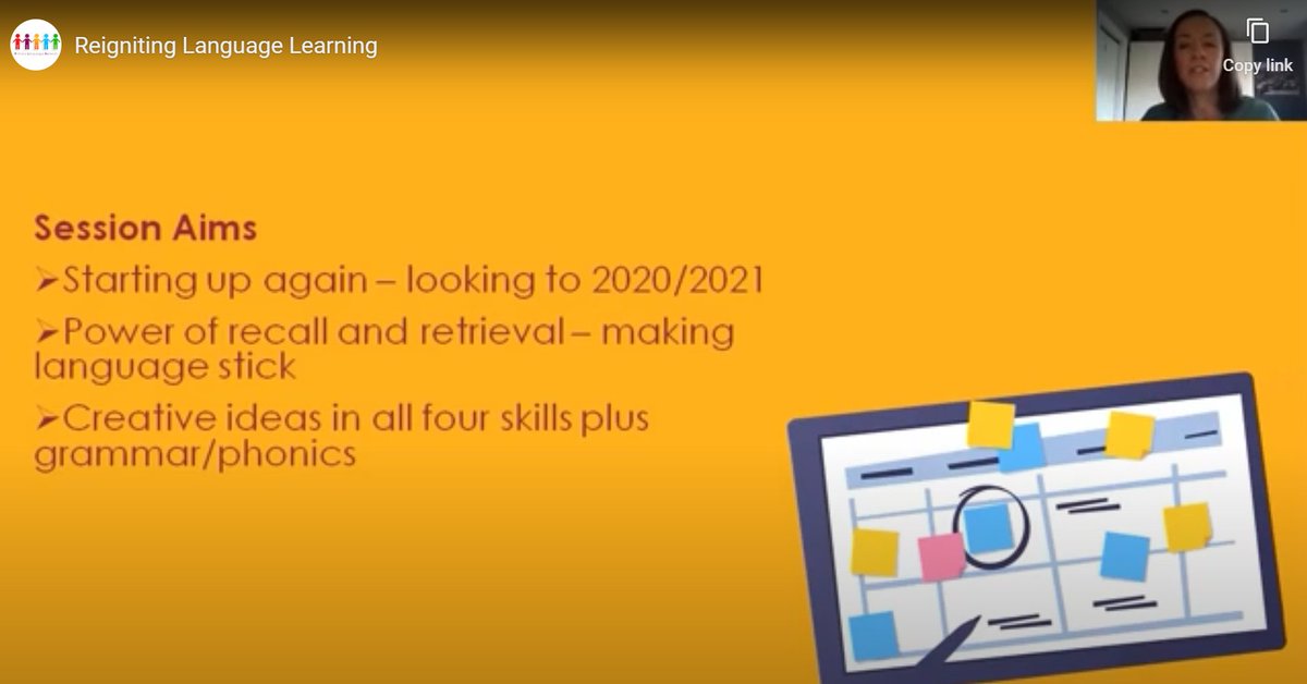 network_primary's tweet photo. WEEK 4, HERE WE GO! The #PLNConf20 content for this week is looking at restarting #LanguageLearning - practical activities and outcomes in listening, speaking, reading, writing, grammar and phonics. Plus, more from @JanetLloydnet @EWoodroffe & @SWilson_MFL #Primary #MFL #CPD https://t.co/AAIi8CpEpK