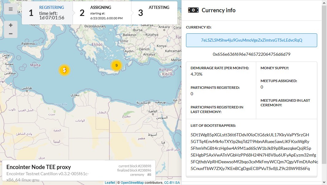 Encointer Testnet Cantillon is live! Now your privacy is protected by <a href="/substra_tee/">substraTEE</a> thanks to grants from @web3foundation. Implemented by <a href="/SCS_AG/">Supercomputing Systems AG</a>. More info at encointer.org