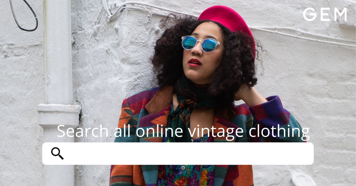 💎 On a découvert le Google du shopping vintage, GEMSearch bit.ly/2YpshFP 
#techforgood #vintage #thriftonline