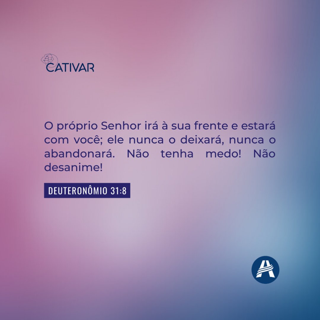 Deus nunca abandonará você 🙏 #1minutoparacativar #frasebiblica #versododia