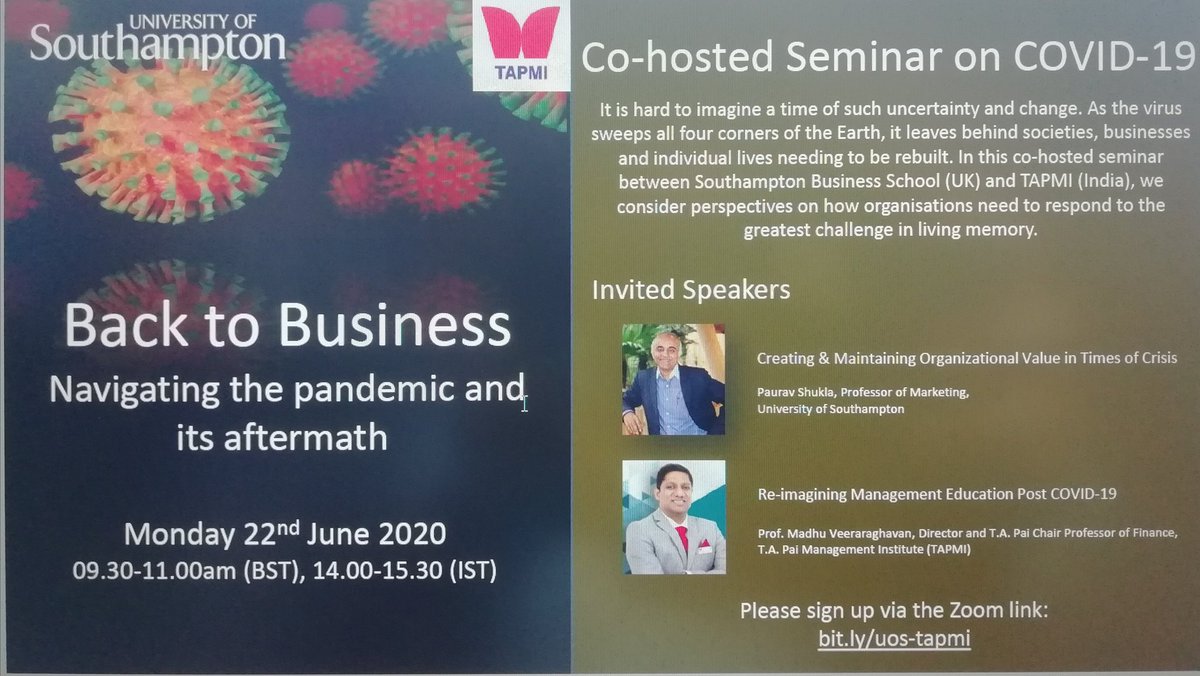 Paurav Shukla (@paurav) on Twitter photo The #remarkable Back to Business seminar organized by <a href="/unisouthampton/">University of Southampton</a> <a href="/SotonBusiness/">SotonBusinessSchool</a> & <a href="/MyTAPMI/">TAPMI</a> led by <a href="/Robert_J_Angell/">Rob Angell</a> & Prof. Sabu Padmadas is on. Prof Madhu Veeraraghvan offering a fantastic snapshot of #education challenges. The #remarkable Back to Business seminar organized by <a href="/unisouthampton/">University of Southampton</a> <a href="/SotonBusiness/">SotonBusinessSchool</a> & <a href="/MyTAPMI/">TAPMI</a> led by <a href="/Robert_J_Angell/">Rob Angell</a> & Prof. Sabu Padmadas is on. Prof Madhu Veeraraghvan offering a fantastic snapshot of #education challenges.