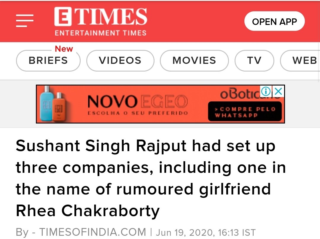 imsuvam007's tweet photo. Rhea &amp; Rhea’s brother, Showik Chakraborty is the director of Shusant Singh's company Vivdrage Rhealityx. Is not it #Nepotism . 😂😂 https://t.co/cIRJ6Rdz0p