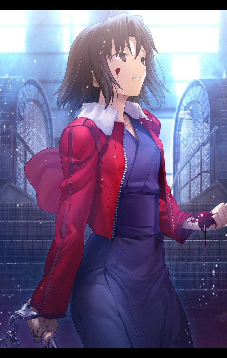 19. Ryougi ShikiOne of the most interesting and introspective protagonists in the Nasuverse, she's so complex and has so much to her in terms of backstory and development. Her and Mikiya are perfection incarnate, enjoy a happy life