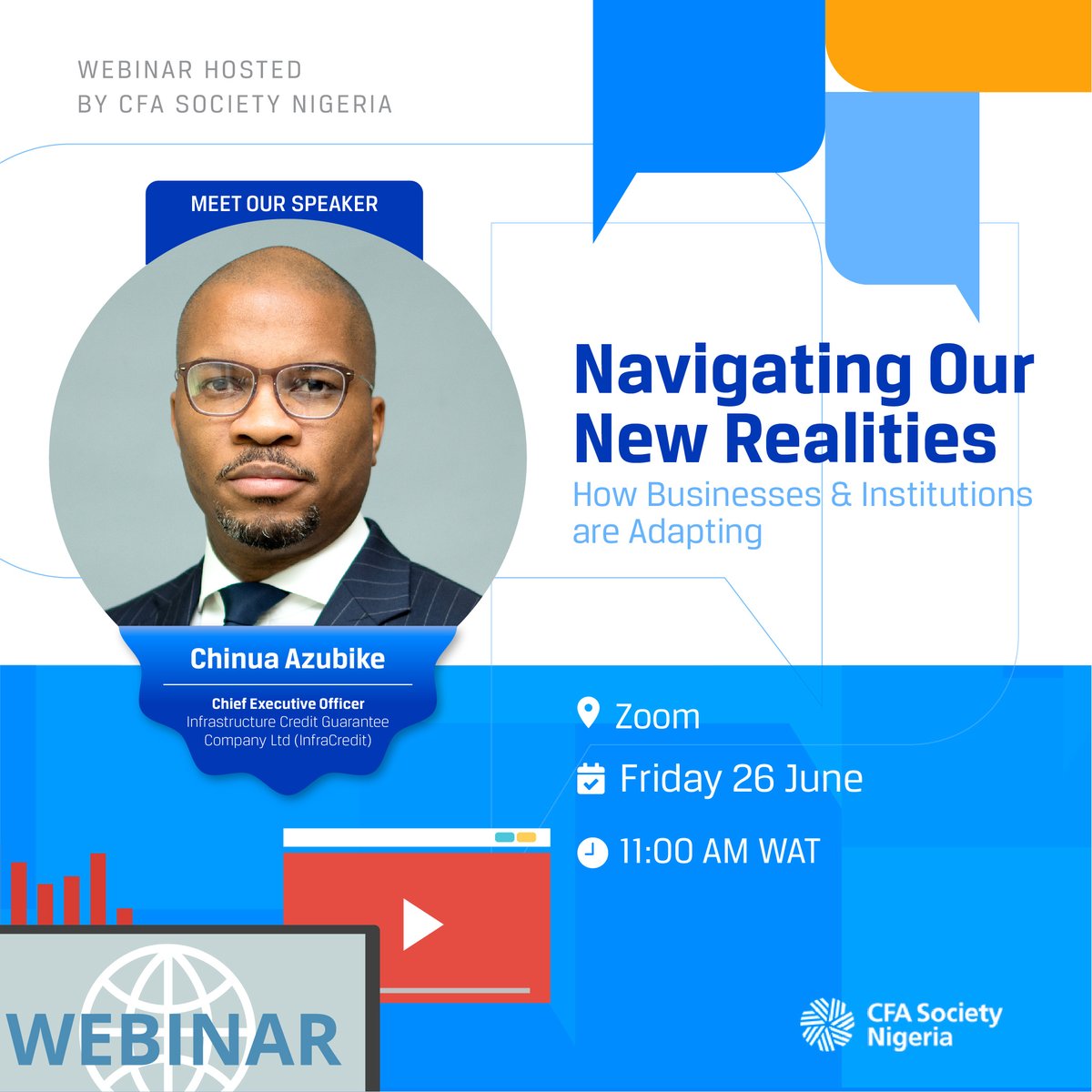 This Friday, we are hosting <a href="/AzubikeChinua/">Chinua Azubike</a> to discuss coping strategies for SMEs, what executive leadership should look like at this time, keeping employees &amp; customers safe, shoring-up cash &amp; liquidity, and reorienting operations.
Register here tiny.cc/CFANaijaWebinar