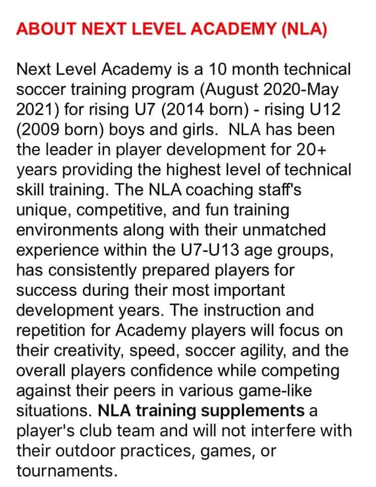 Next Level Academy tweet media