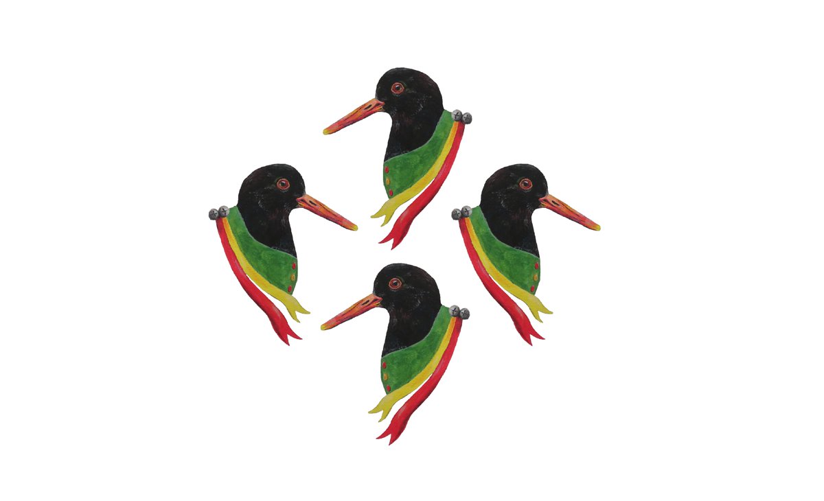 My 3rd 'Morris Birds' group are the 'Oyster-catcher Girls', inspired by Isle of Wight Morris dancers 'Oyster Girls'. 1 of 9 new designs from my paintings now available on sustainably produced <a href="/Teemillstore/">Teemill</a> T-shirts at 
morrisbirds.teemill.com
 
#MorrisBirds #morrisdancing #birds