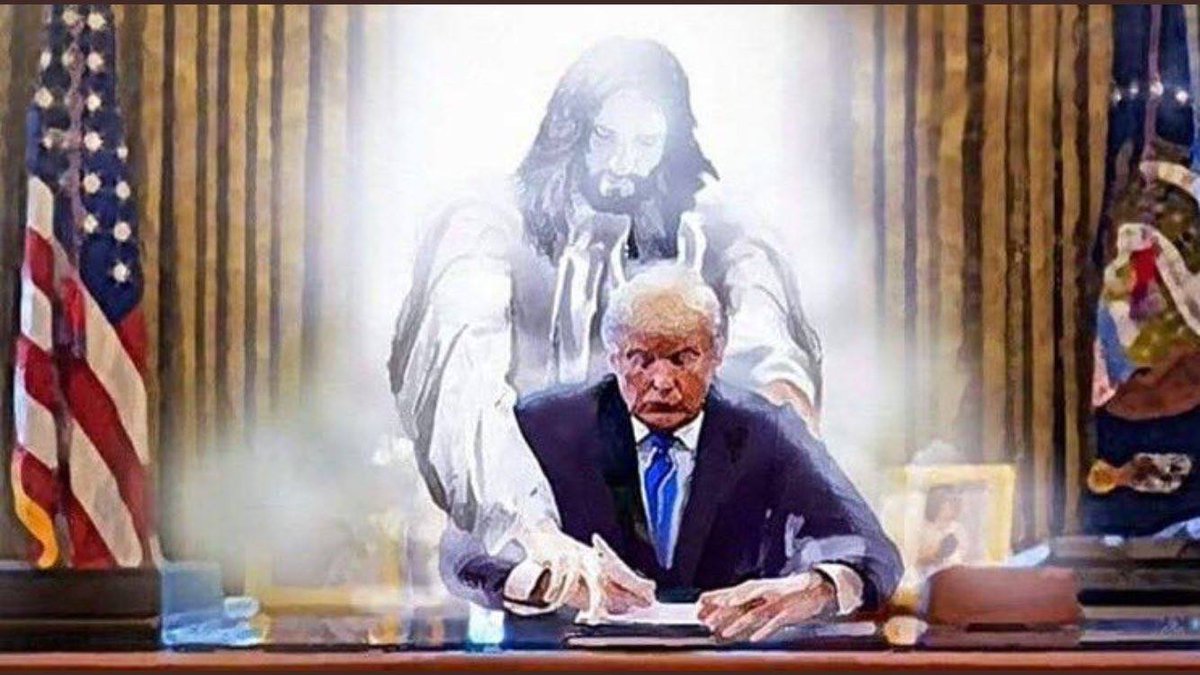 It's because of this they've made him a messiah, given him a seat at the hand of God. This buffoonish, total failure has to be raised up on high and turned into a holy figure.That's what white supremacy does to continue its story and guard it from criticism.27/